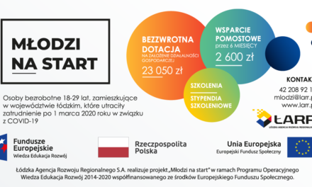 Rusza II edycja projektu ŁARR „Młodzi na start”. Bezzwrotna dotacja na założenie własnej firmy!
