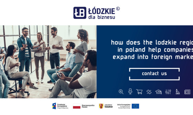 How does the Lodzkie Region help companies expand into foreign markets?