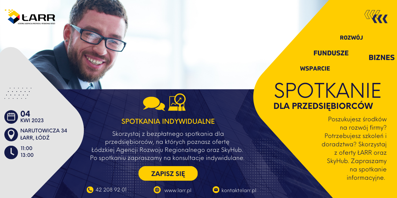 Poznaj ofertę dla przedsiębiorców Łódzkiej Agencji Rozwoju Regionalnego i SkyHub