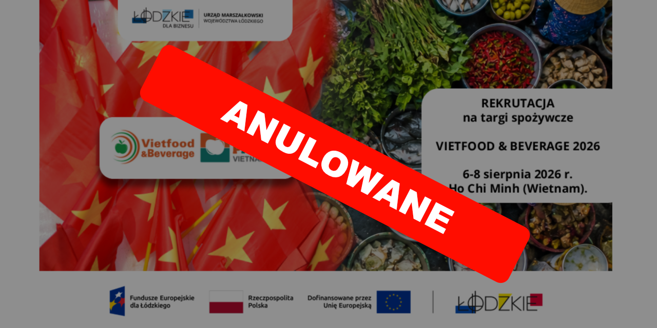 Rekrutacja na targi spożywcze VIETFOOD & BEVERAGE 2026